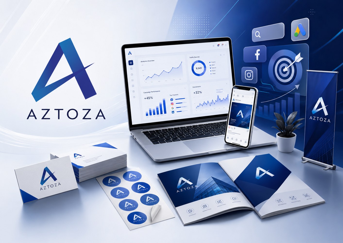 AZTOZA 线上营销与线下印刷品牌视觉