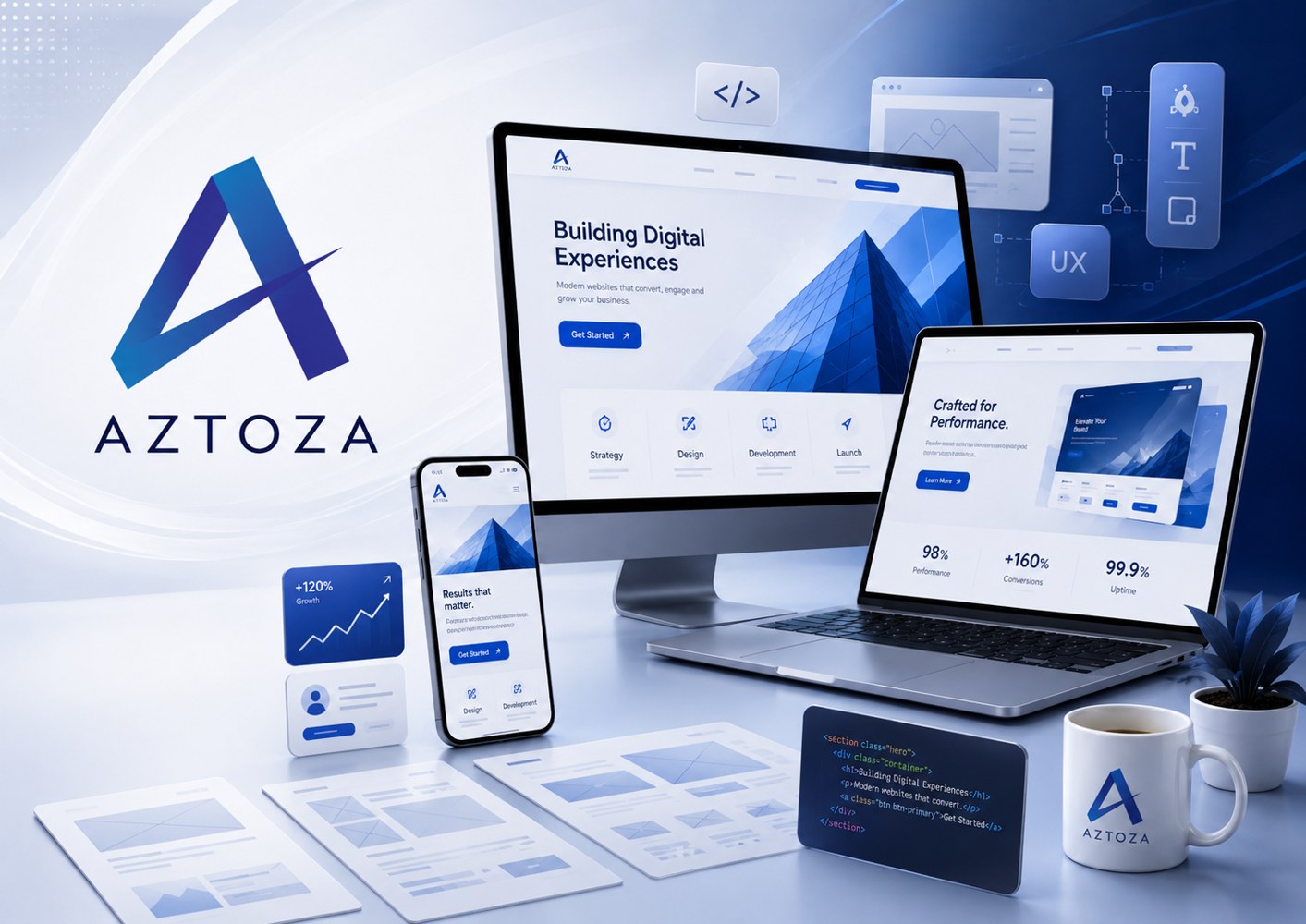 AZTOZA Website Design 网站设计服务